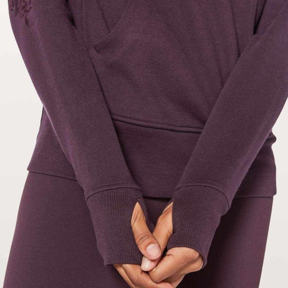 Lululemon Floral Flock Pullover Black Cherry - Picture 3 of 8